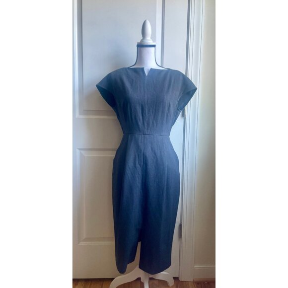 MM.LaFleur Chambray Sheath Dress - Picture 1 of 8